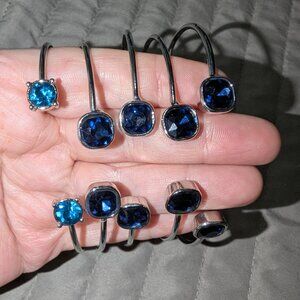 $3 with Bundle ~ Silver Tone Open Cuff Bracelet Lot 5859